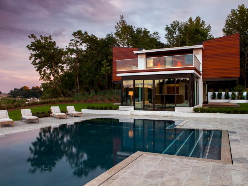Contemporary Exterior and Swimming Pool