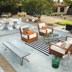 Modern Outdoor Living Space is the Center of Redesigned Backyard