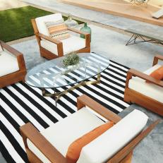 New Modern Backyard with Defined Entertainment Spaces