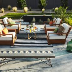 Eco-Friendly Furniture in Renovated Backyard