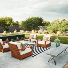 Outdoor Living Space with View of Putting Green