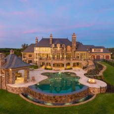 Magnificent Mansion Features Grand Backyard and Pool