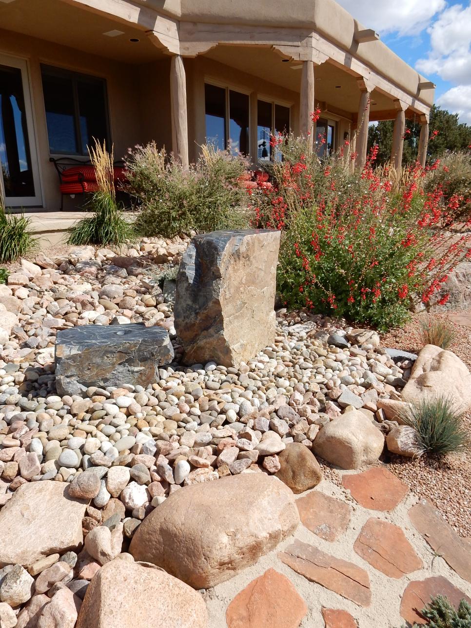 Native, Flowering Plants Add Color to Stone Yard | HGTV