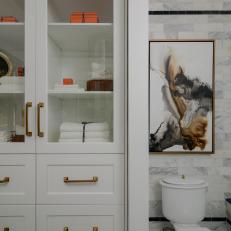 Elegant Master Bathroom With Built-In Storage