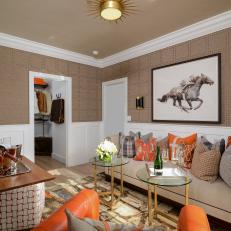 Equestrian-Inspired Living Space