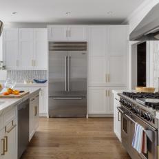 Open and Bright White Transitional Kitchen