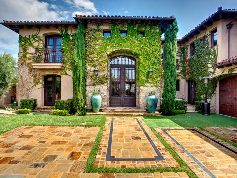Mediterranean Villa has Private Old World-Style Courtyard