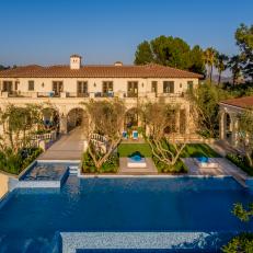 Beautiful Mediterranean Home With Large Infinity Edge Pool