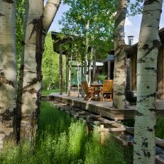 Welcoming Porch to Rustic, Contemporary House