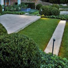 Limestone Treads from Lower Terrace to Lawn