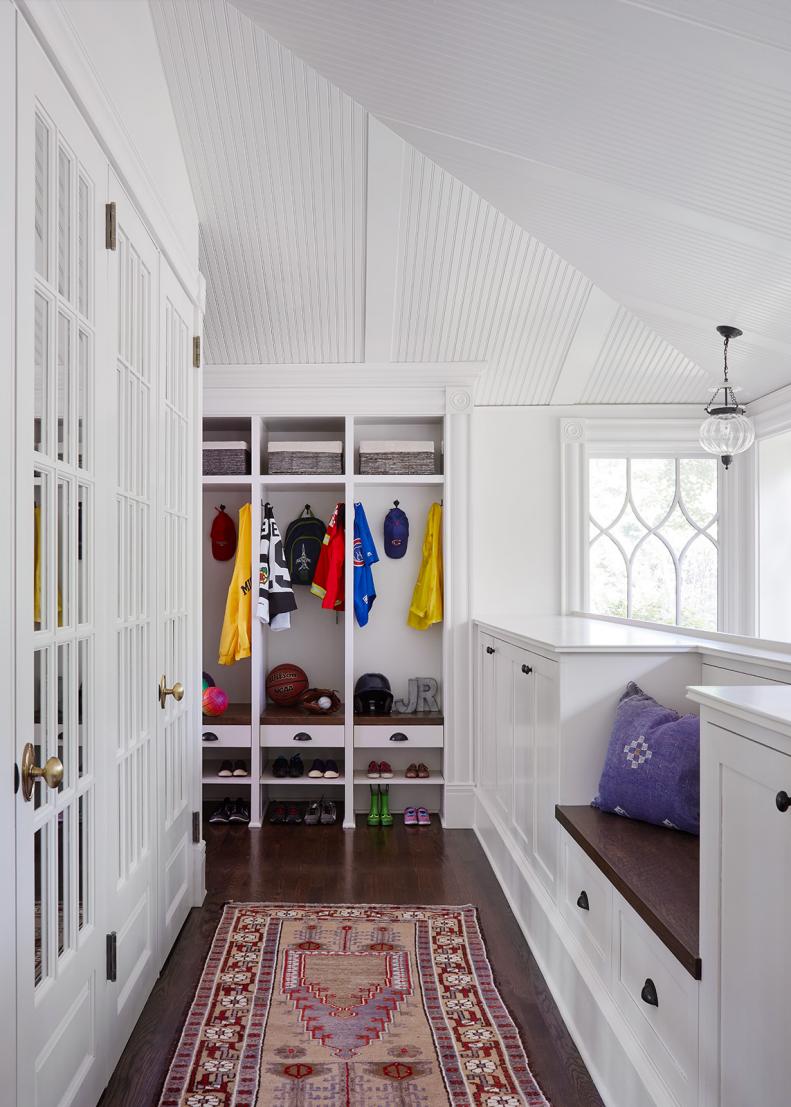 Mudroom With Purple Pillow
