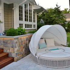 Lower Lounge Area With Outdoor Daybed