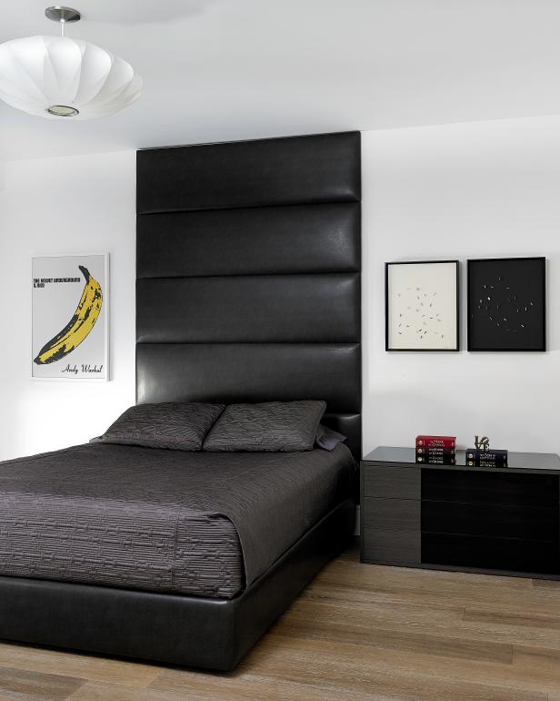 Modern Bedroom With Black Bed