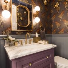 Eclectic and Fun Powder Room
