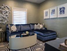 Pops of Blue in Neutral Sitting Room 