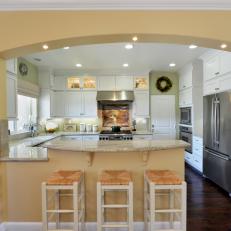 Functional Kitchen Space with Connection to Living Room