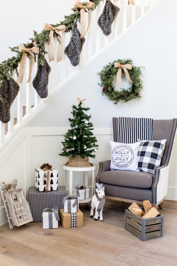 Neutral Holiday Staircase