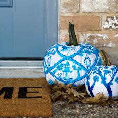 Chinoiserie Halloween Pumpkin