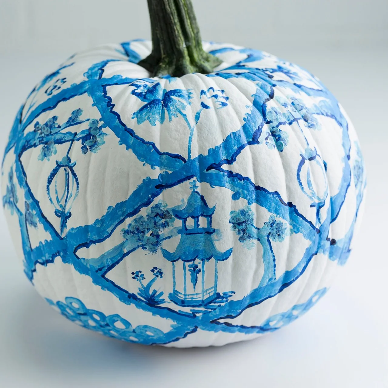 Make a Chinoiserie Inspired Halloween Pumpkin | HGTV