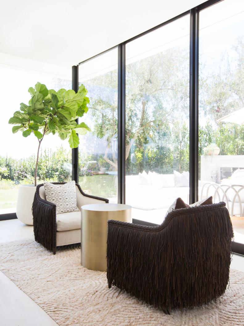 Armchairs With Brown Fringe