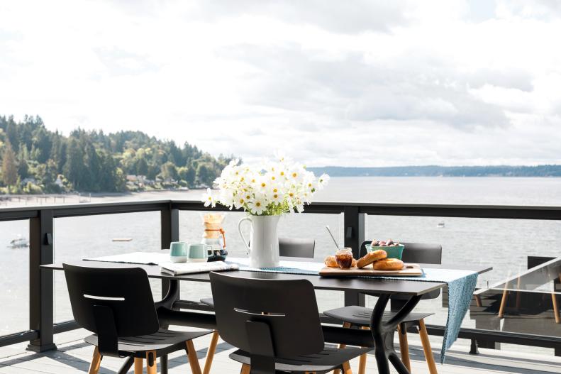 Waterfront Deck and Dining Table