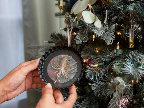 How to Make Pressed-Flower Resin Holiday Ornaments