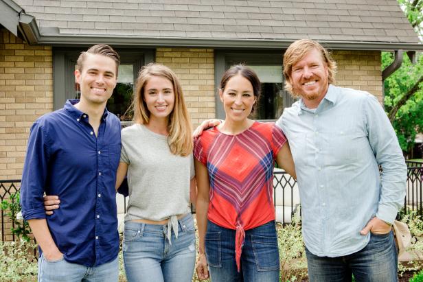 As seen on Fixer Upper, behind-the-scenes at the Hardy home reveal. (Behind-the-scenes)