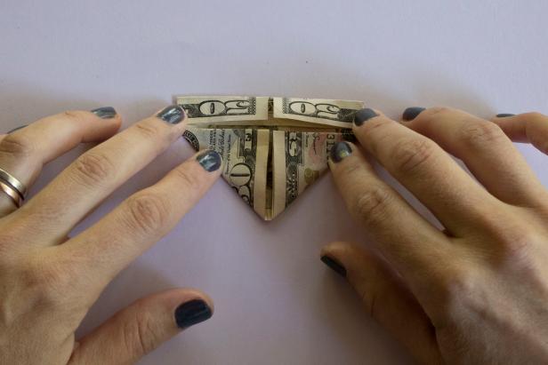 How To Fold A Dollar Bill Into An Origami Heart Hgtv