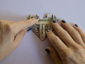 How to Fold an Origami Heart from a Dollar Bill
