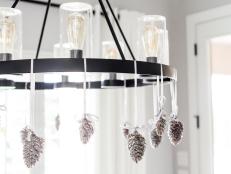 Chandelier With Pinecones