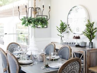 Dining Room With Holiday Decor