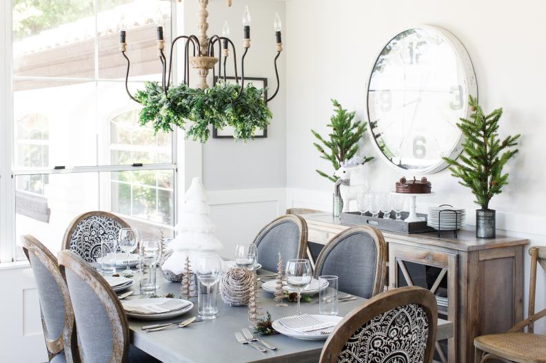 Dining Room With Holiday Decor