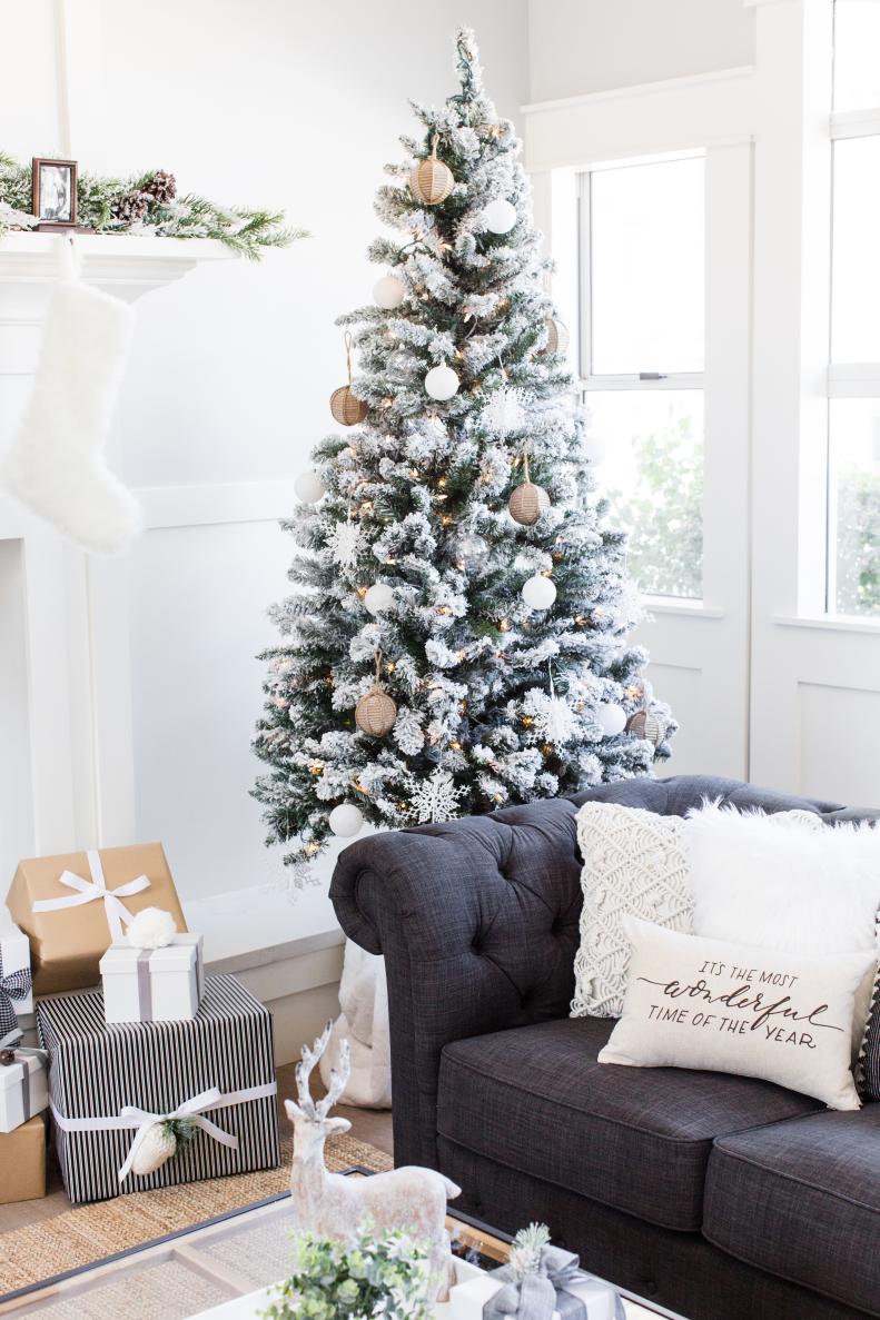 Snowy Rustic Christmas Tree