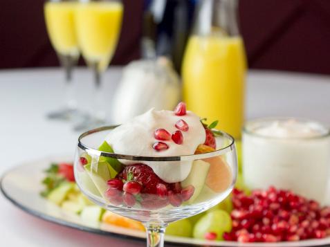 How to Make Winter Fruit with Champagne Cream