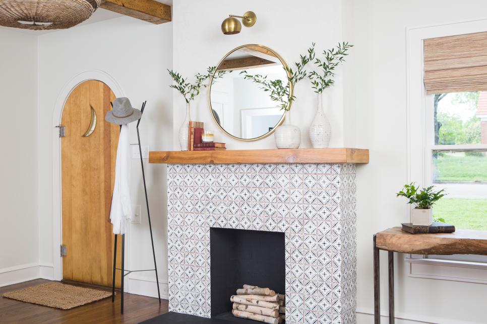 Our Favorite Fireplaces From Fixer, How To Fix A Plaster Fire Surround Wall