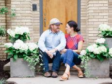 Chip and Joanna Gaines on porch 