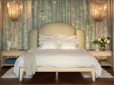 Luxury Romantic Master Suite with Chandeliers and Draperies 