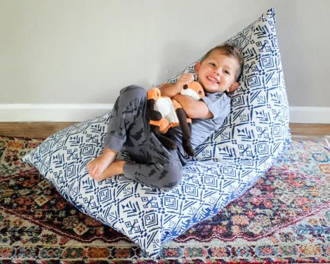 How to Make a Kid s Bean Bag Chair Using Stuffed Animals HGTV