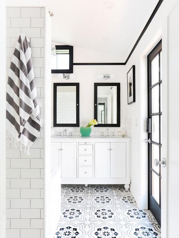 40 Chic Bathroom Tile Ideas Bathroom Wall And Floor Tile Designs Hgtv