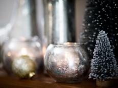 Dress up your mantel, and add some sparkle to your glassware just in time for the holidays with this simple DIY tutorial.