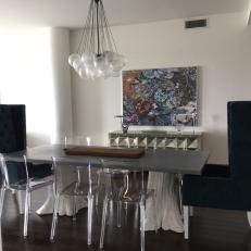 Eclectic Dining Room Showcases Artwork