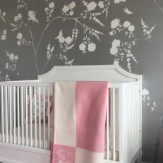 Pink Hues Soften Contemporary Girl's Nursery