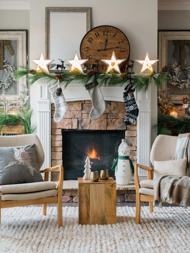 How to Decorate Your Mantel for the Holidays | HGTV