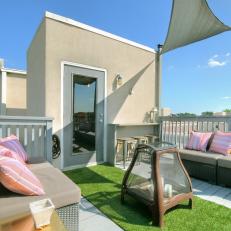 Roof Deck With Shade Sail