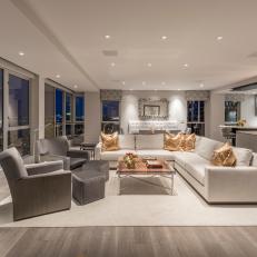 Comfortable, Contemporary Living Room 