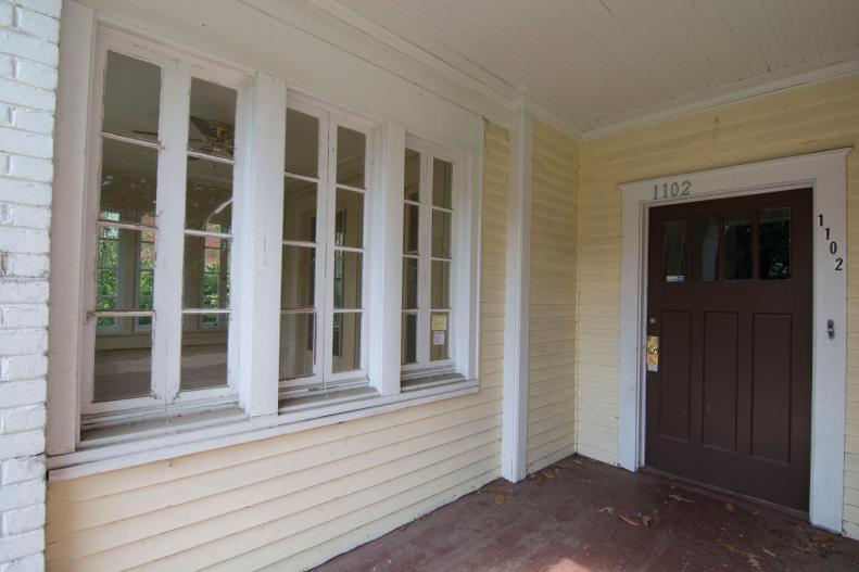 The sunroom creates limited space on the porch at the James house on Home Town