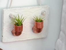 Give your greenery a modern makeover with this stylish DIY hanging planter! Featuring copper accents, this chic garden accessory is bound to brighten up any indoor or outdoor space.