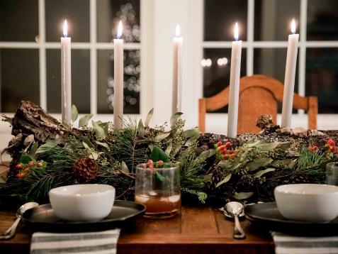 Light the Night With a Rustic Candle Centerpiece