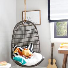 Hanging Chair With Stuffed Camel