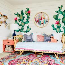 Colorful, Boho-Chic Girl's Room Inspired by Arizona Desert